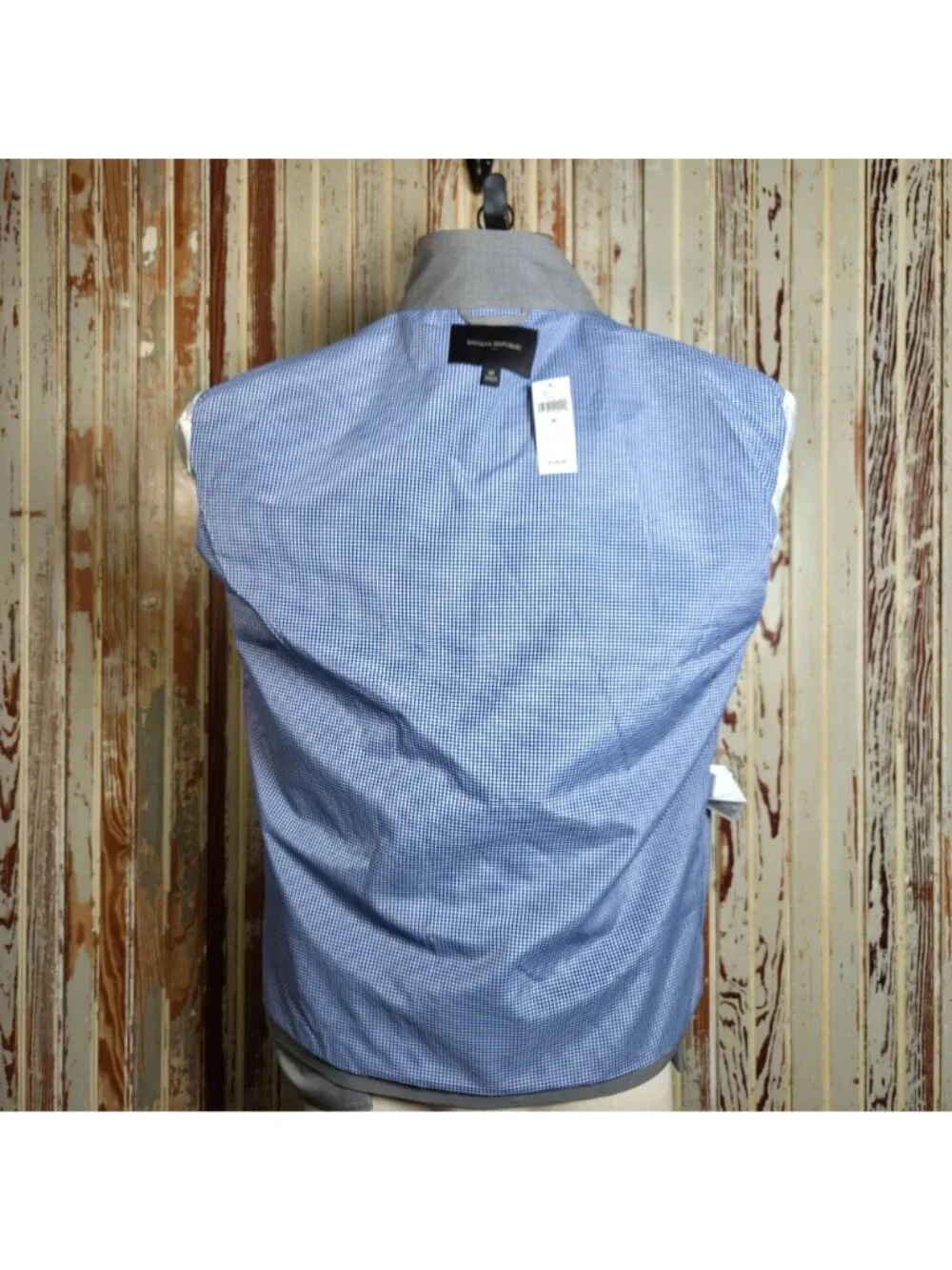 Banana Republic Performance Zip Jacket Medium Gray Lightweight Made In Vietnam